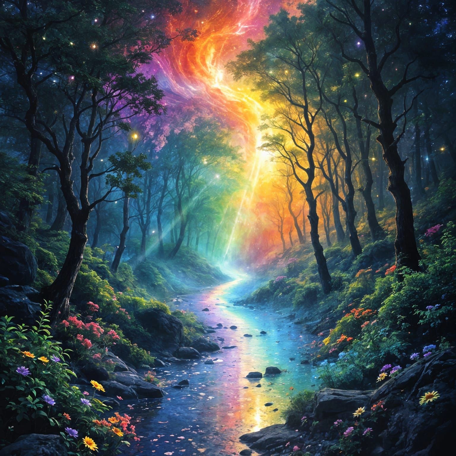 Rainbow Path On