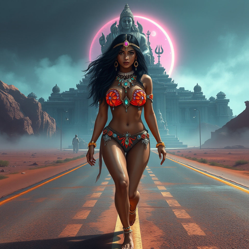 Sci-Fi Indian Woman's Journey to Shiva