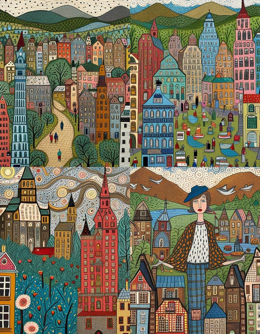 Visionary Folk Art Illustration