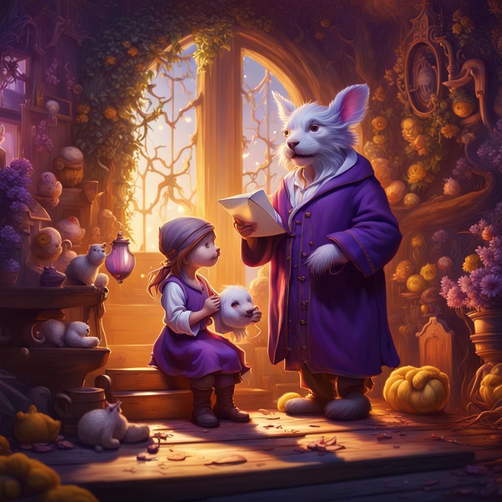 Dark Fantasy Nursery Rhymes in Hyperdetailed Style
