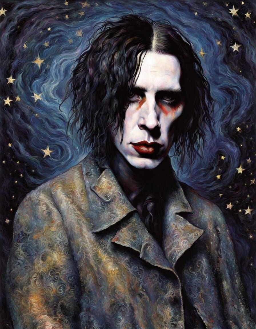 Reflective Portrait in Post-Impressionistic Surrealism