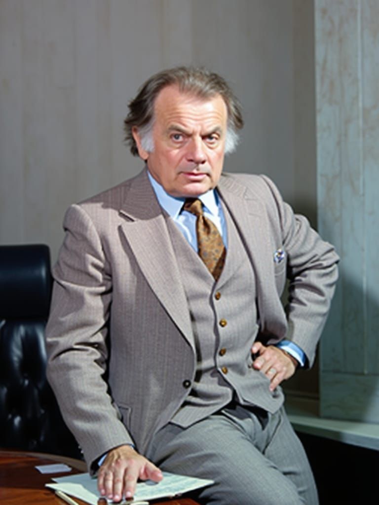 Confident Attorney in Courtroom, Expressive Portrait