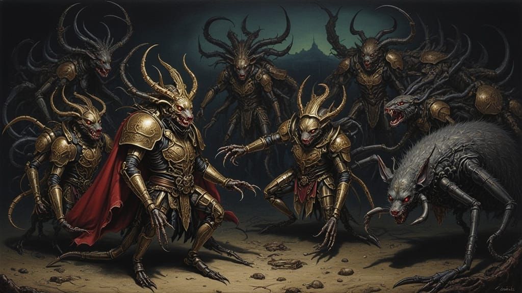 Space Templars Attacked by Werewolf Creatures