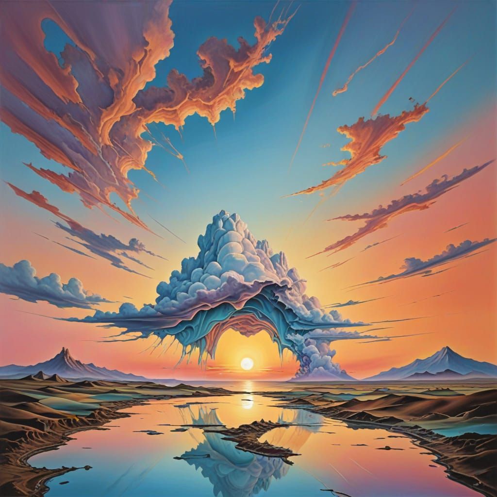 Pastel  colour sunset