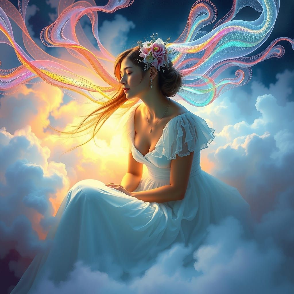 Surrealist Digital Dreamscapes in Whimsical AI-Love