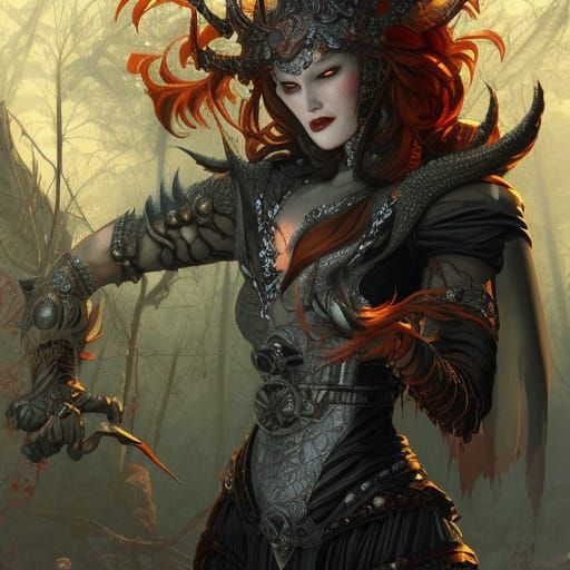 Vampire Queen Warrior Princess Concept Art