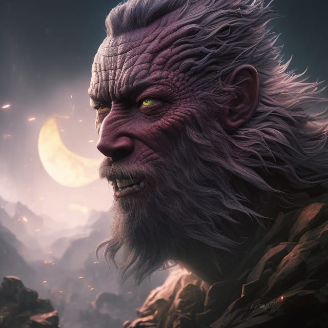 Biopunk Predator Portrait in Hyperreal Detail