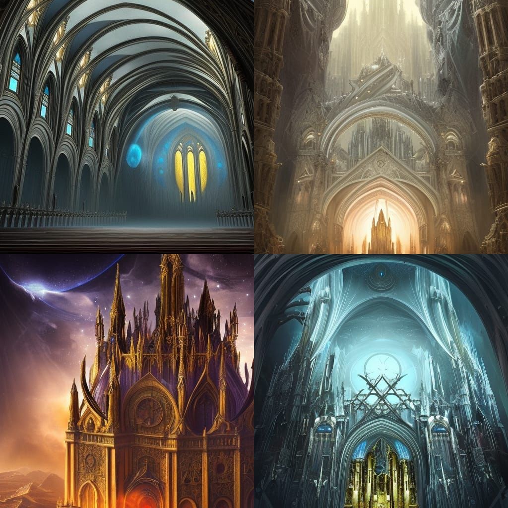 Gigeresque Cosmic Cathedral: Digital Matte Painting