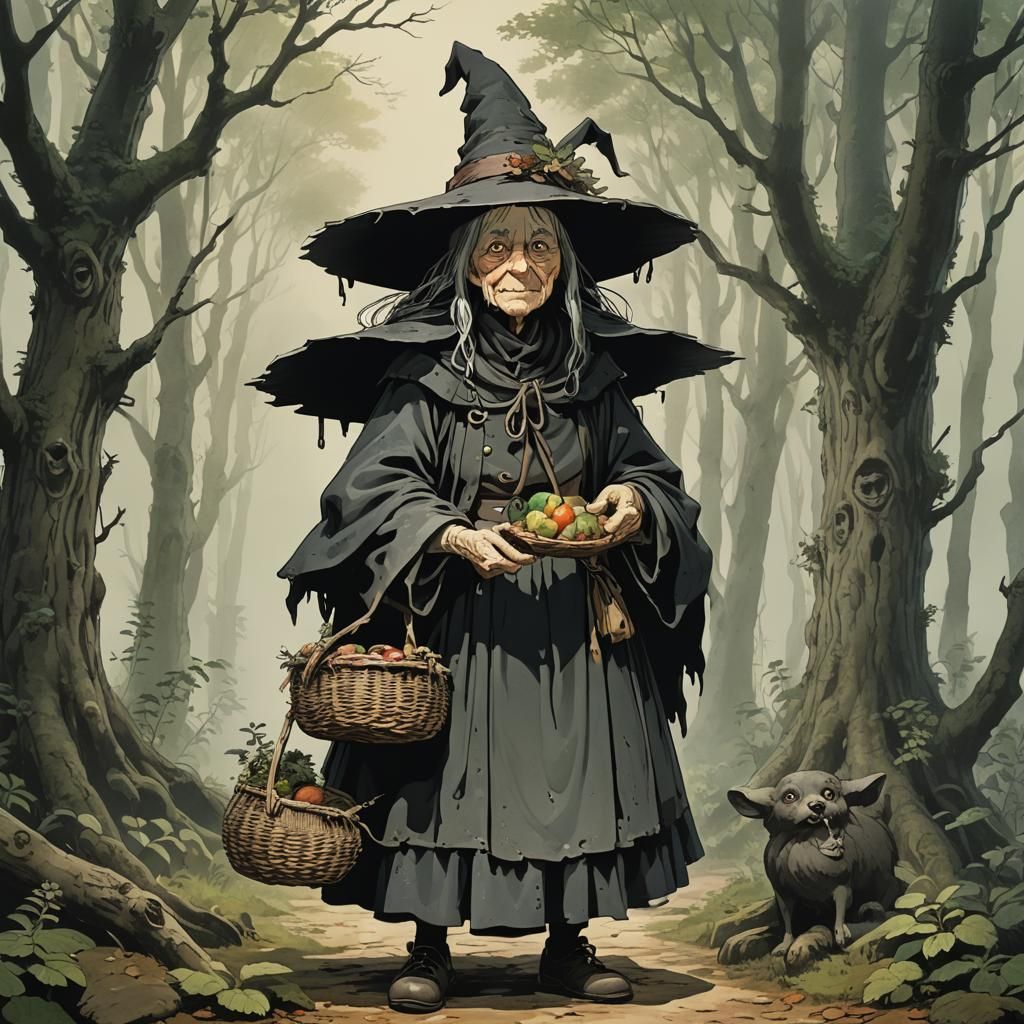 Hansel & Gretel Gingerbread Witch 1