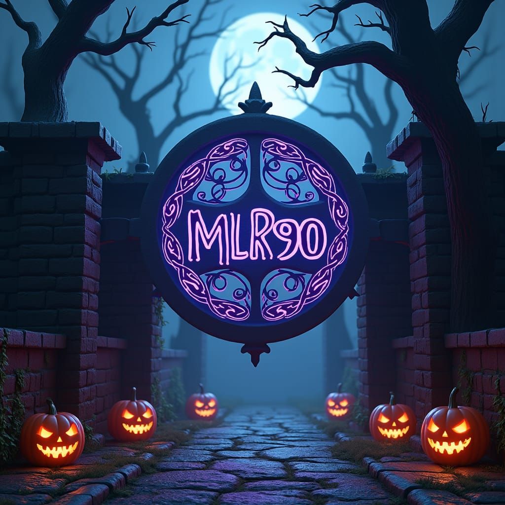 Halloween High School Insignia in Fantasy Concept Art