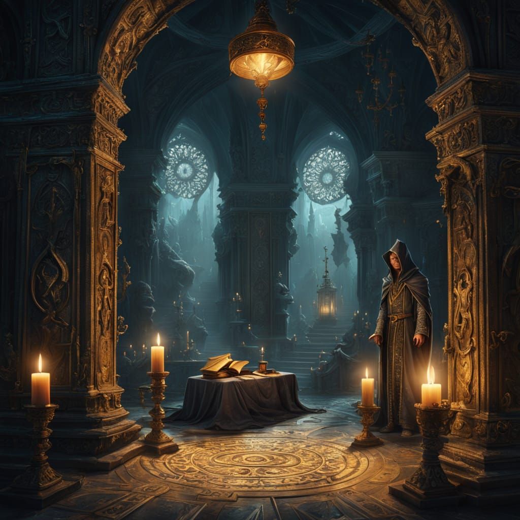 Sorcerer's Sanctum in Golden Light