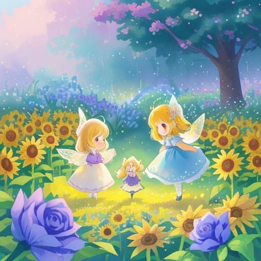 Fantasy Garden Party in Pastel Hues