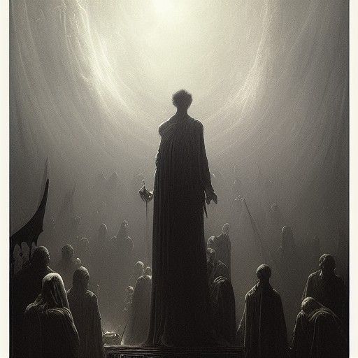 Purgatory Horror in Doré Style