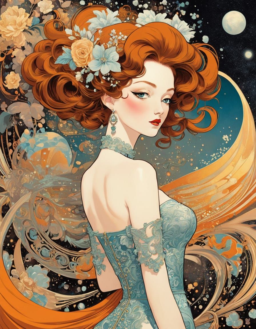 Surreal Album Cover in Vaporwave Style