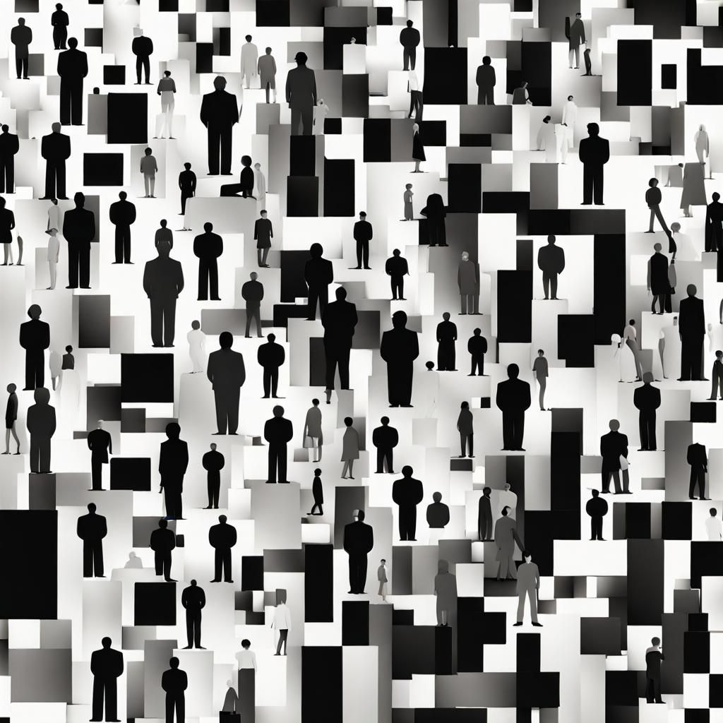 Abstract Chaotic Order in Black and White