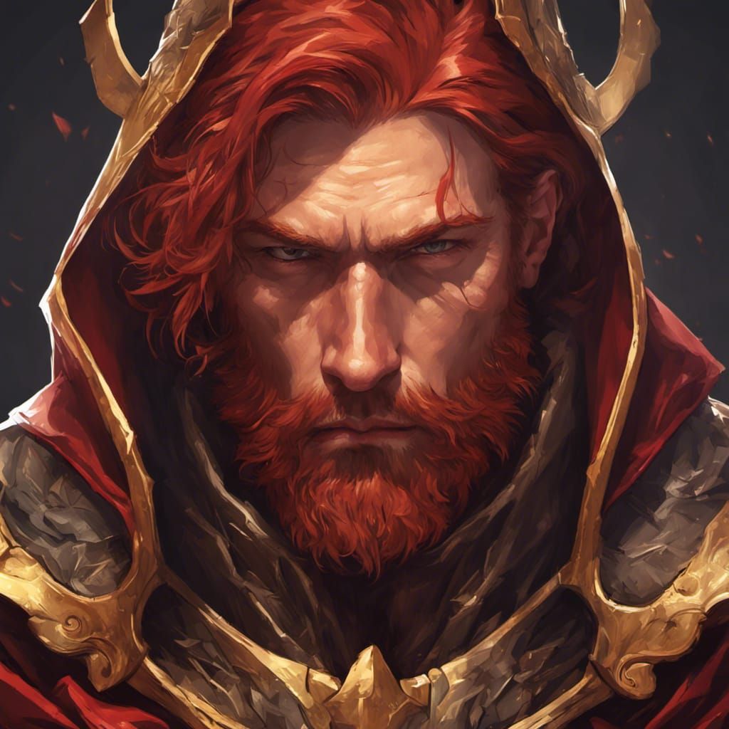 King of the Underworld Portrait in Hyperdetailed Style