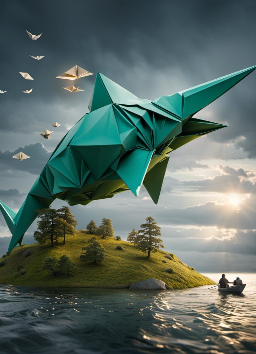 Epic Origami Animals in Dynamic Lighting
