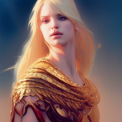 Valkyrie Princess in Dark Fantasy Style