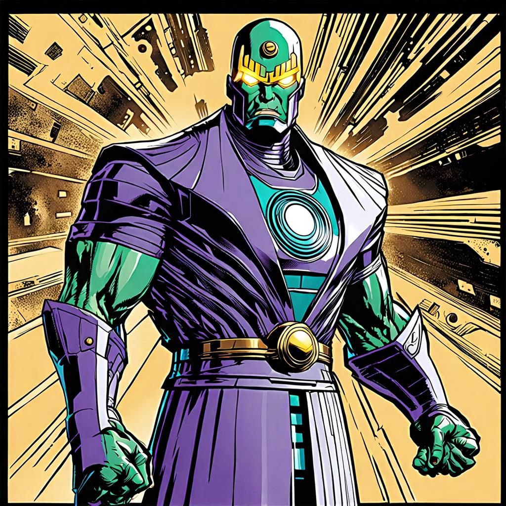 Kang the Conqueror in Polished Anime Style