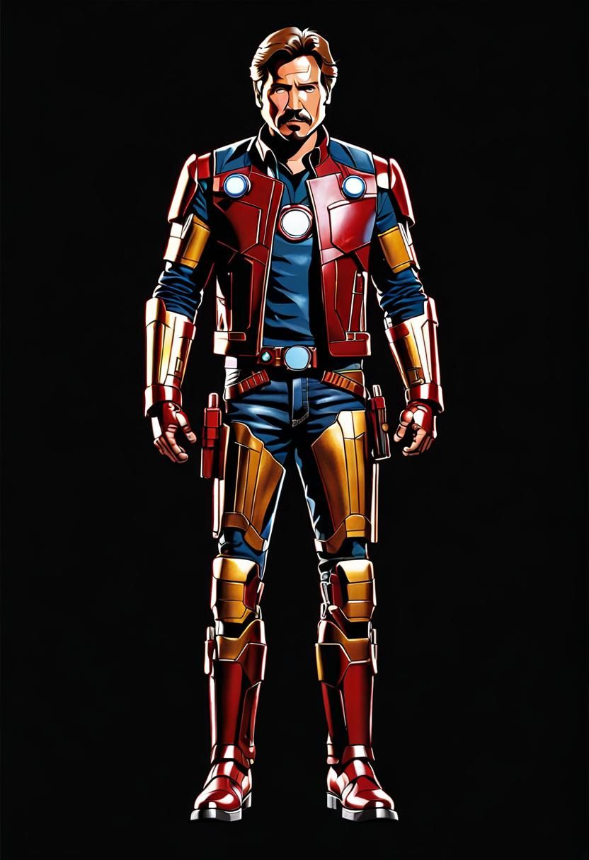 Han Solo as Iron Man Character Concept