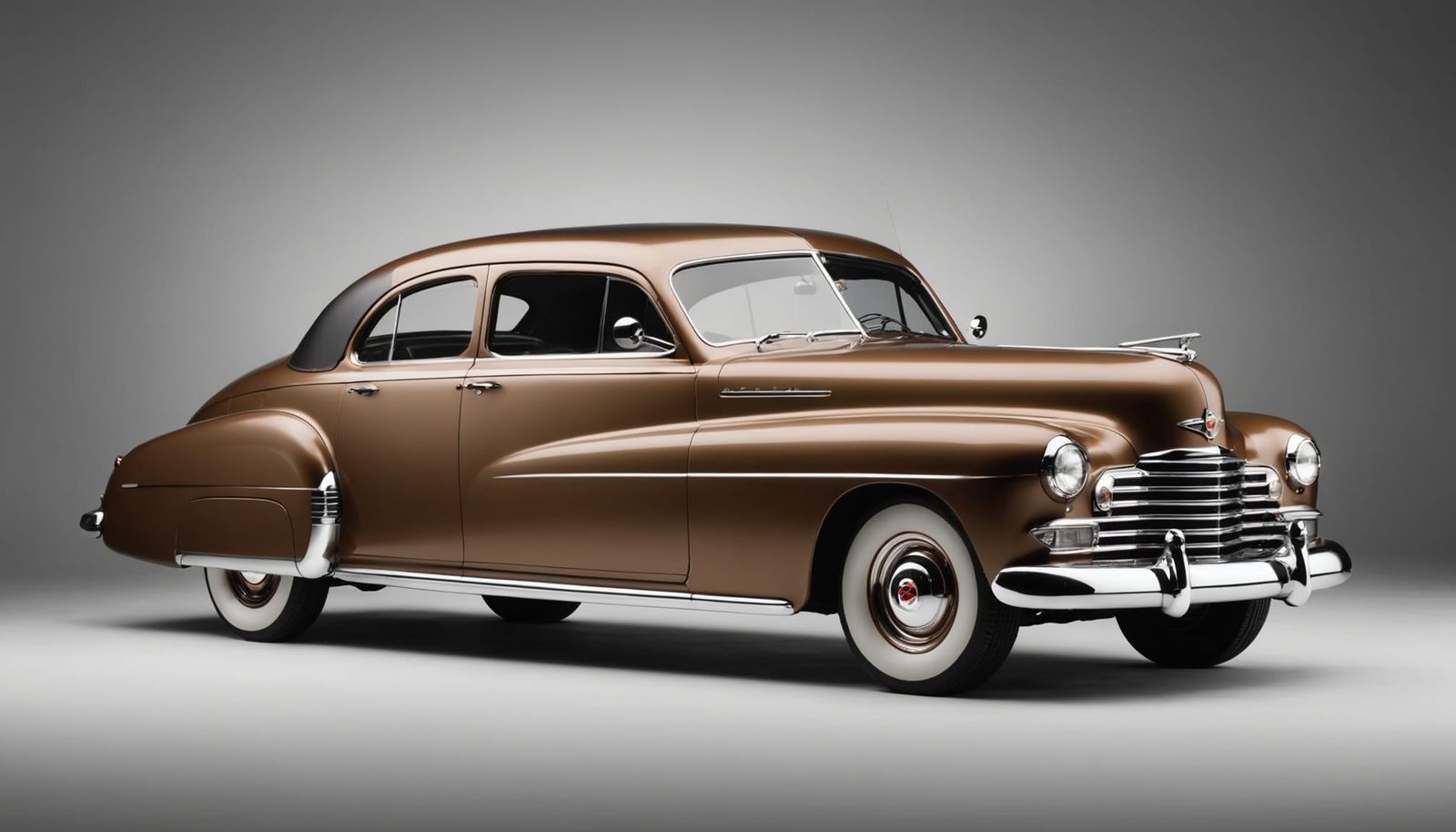 Vintage American Luxury Coupe de Ville in Studio Setting