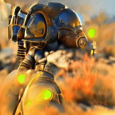 Enclave Soldier in Anime Style with Volumetric Lighting