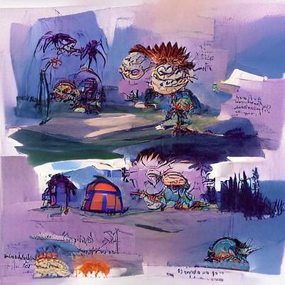 Rugrats Concept Art in Cartoon Style