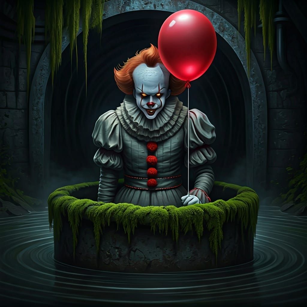 Pennywise Emerges: A Dark, Surreal Vision