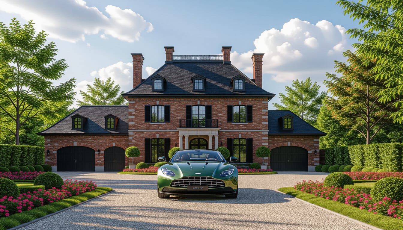 Victorian Chateau With Aston Martin DBX 707