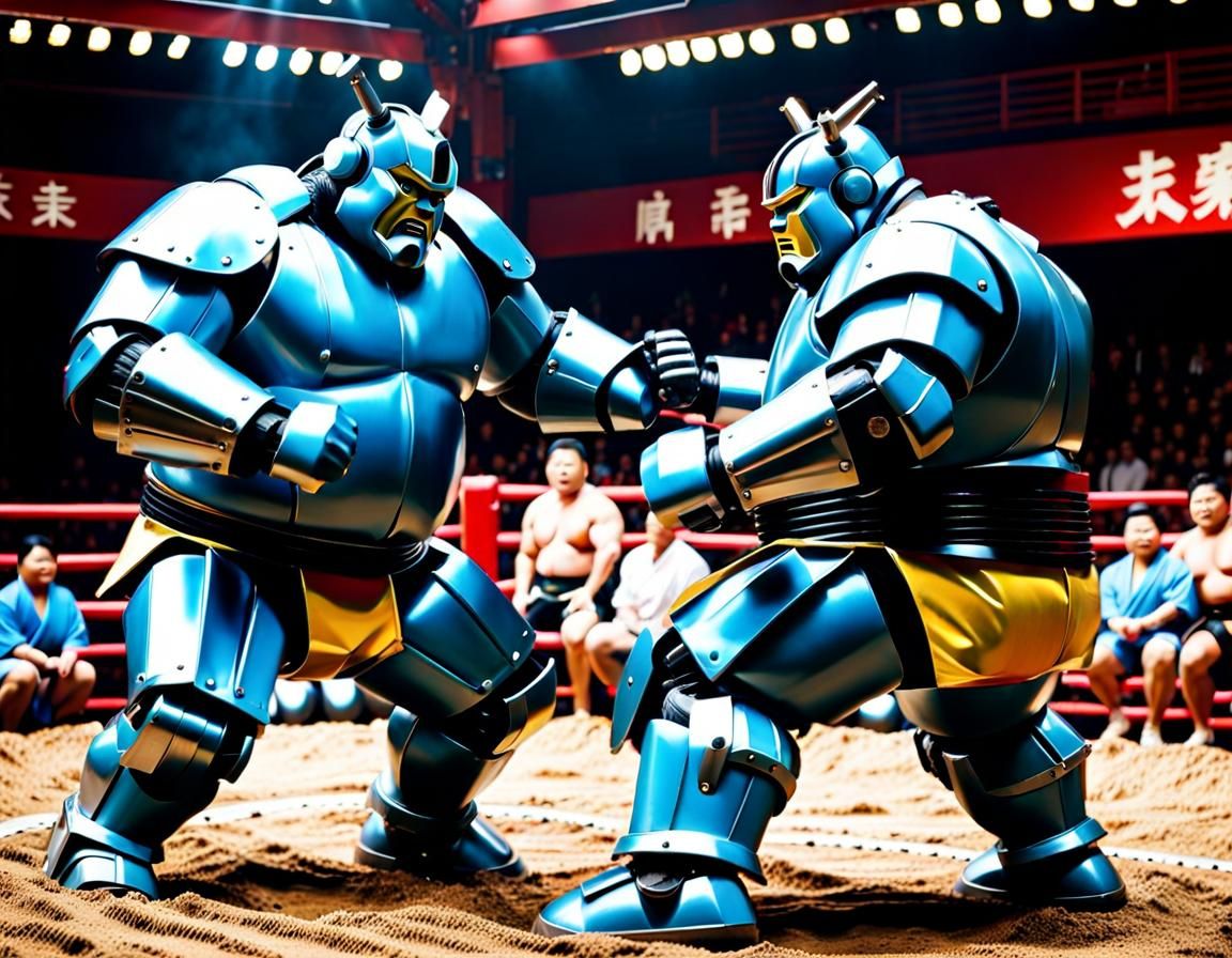 Epic Heavy Metal Robotic Sumo Wrestling Showdown