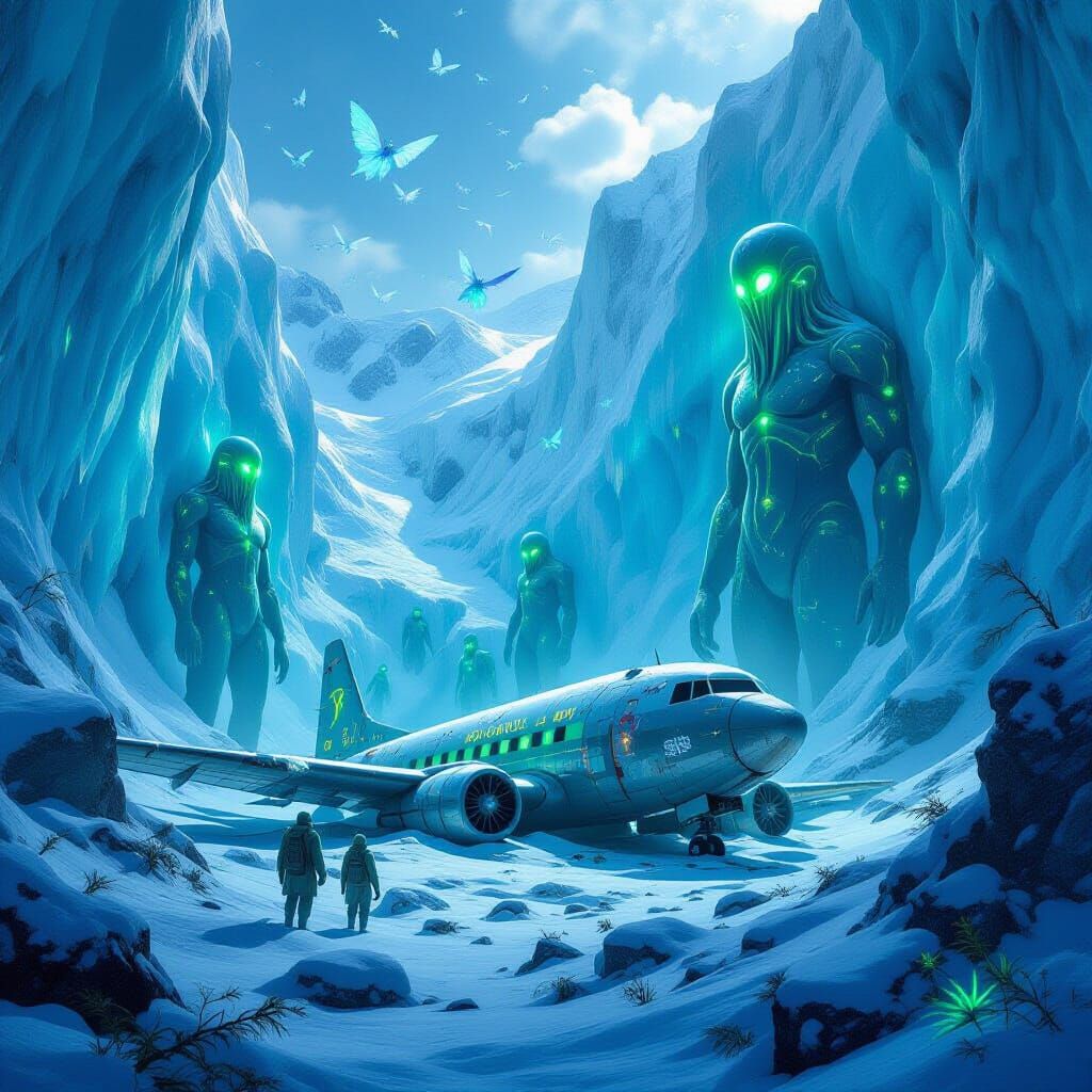 Antarctica's Hidden Bioluminescent Oasis with Giant Guardian...