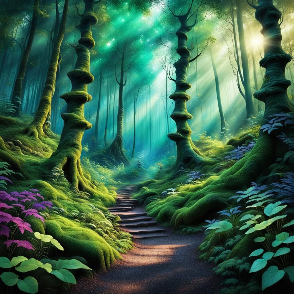 Enchanted Forest: A Kaleidoscope of Colors