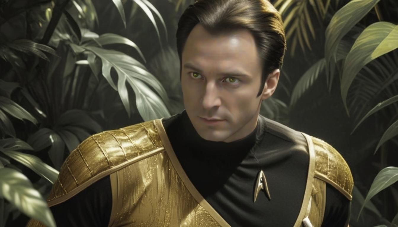 Data from Star Trek in Alien Jungle, Hyperrealism