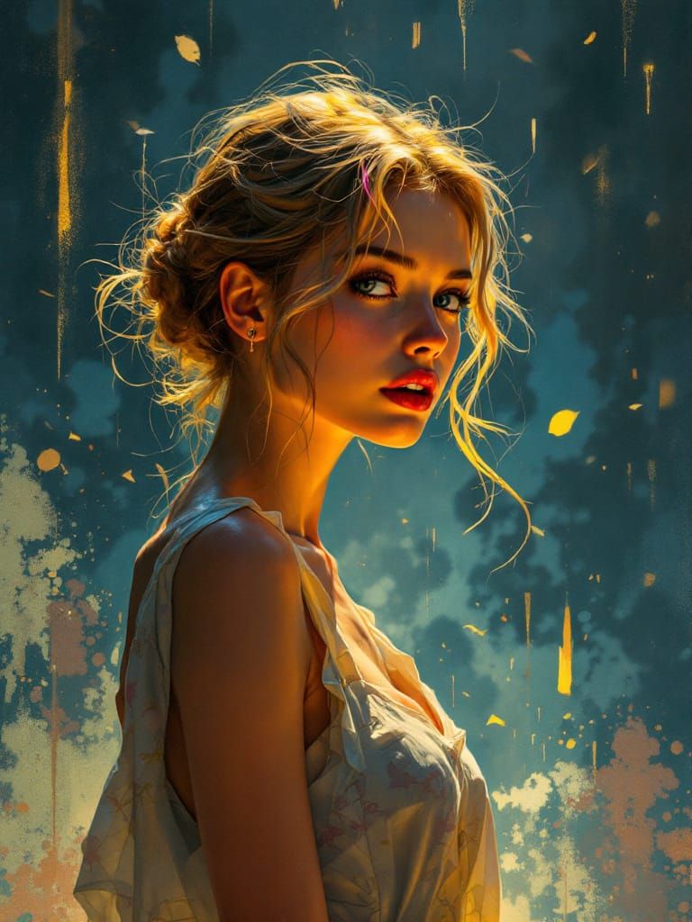 WW2 Propaganda Pin-Up with Shinkai Glow