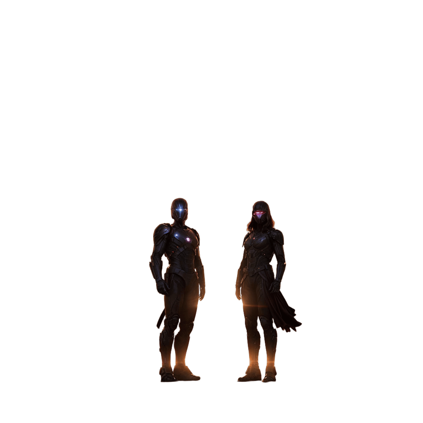 Cinematic Sentinels Guarding Desert Horizon