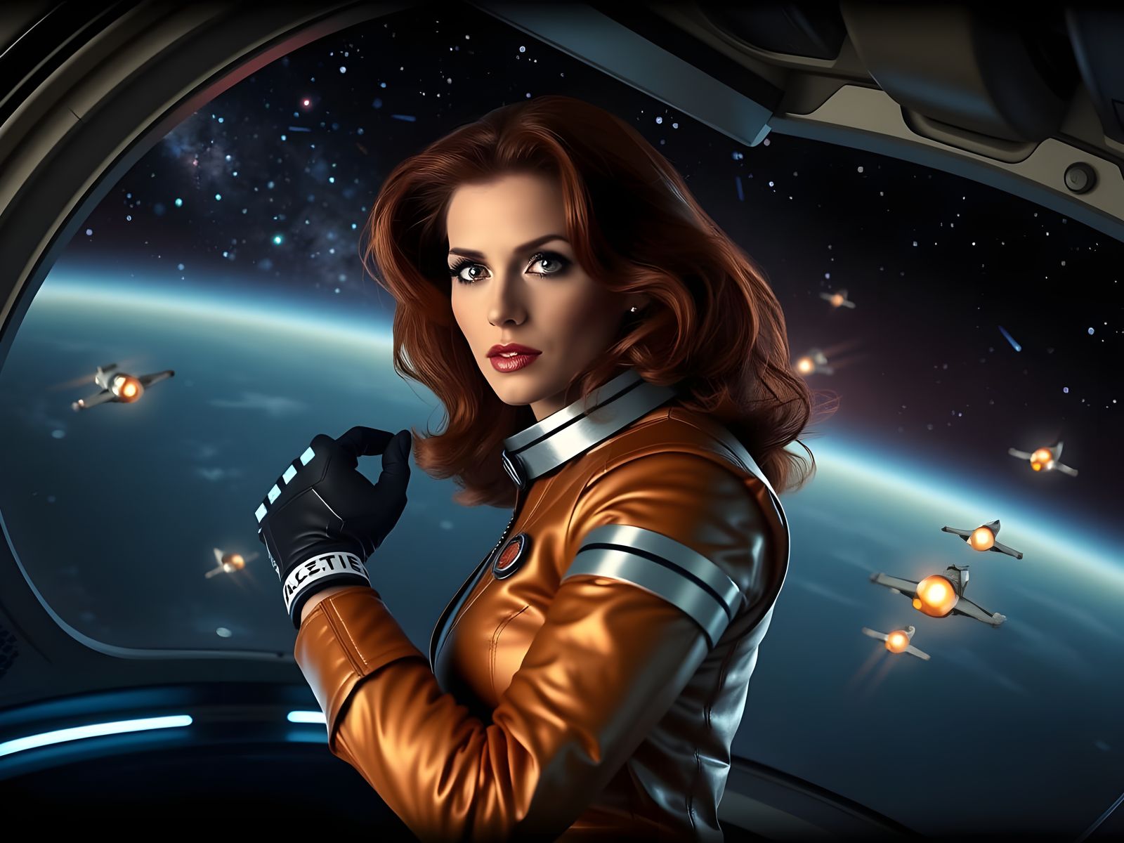 Cyberpunk Goddess of the Galaxy