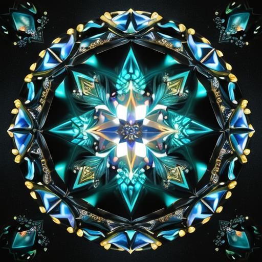 Luminous Portrait of Jesus Christ with Gemstones