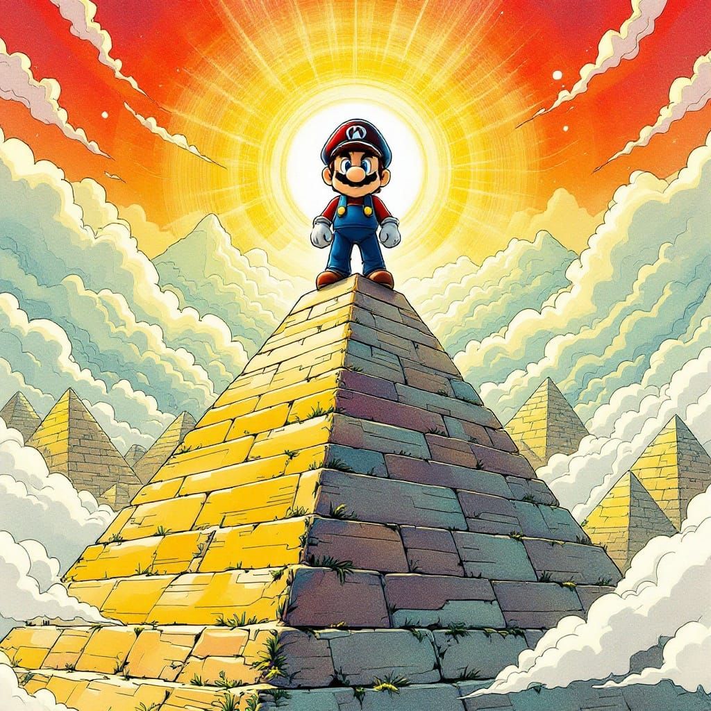 Mario Triumphs Over Shifting Sand Land