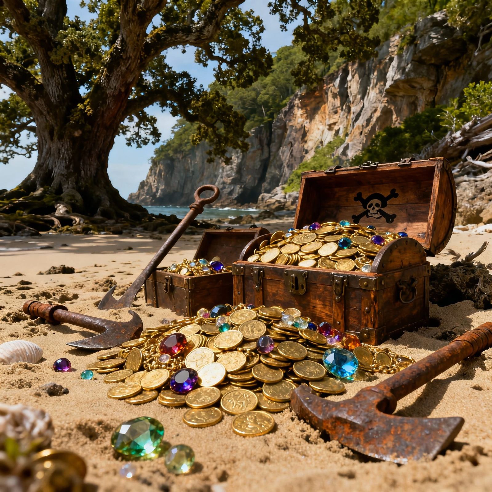 Vibrant Pirate Treasure Discovery on Oak Island