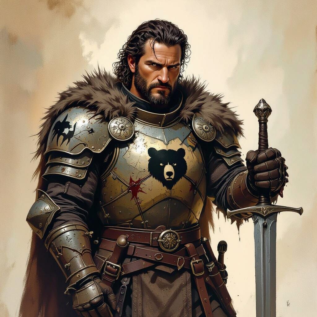 Ser Jorah Mormont in Battle Armor
