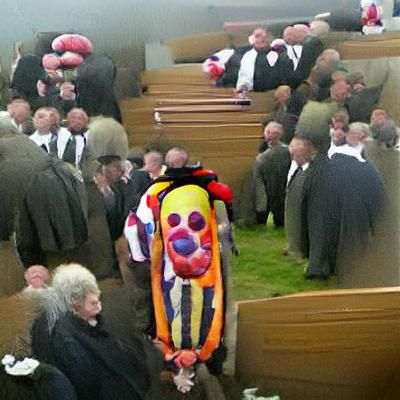 Sausage Clown Attends Funeral