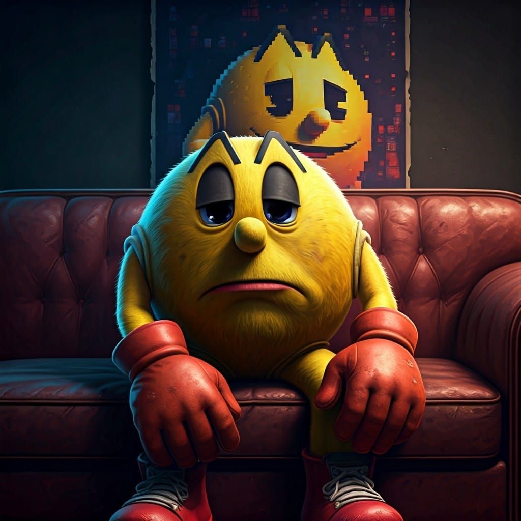 Melancholy Pacman Reflects on His Glory Days