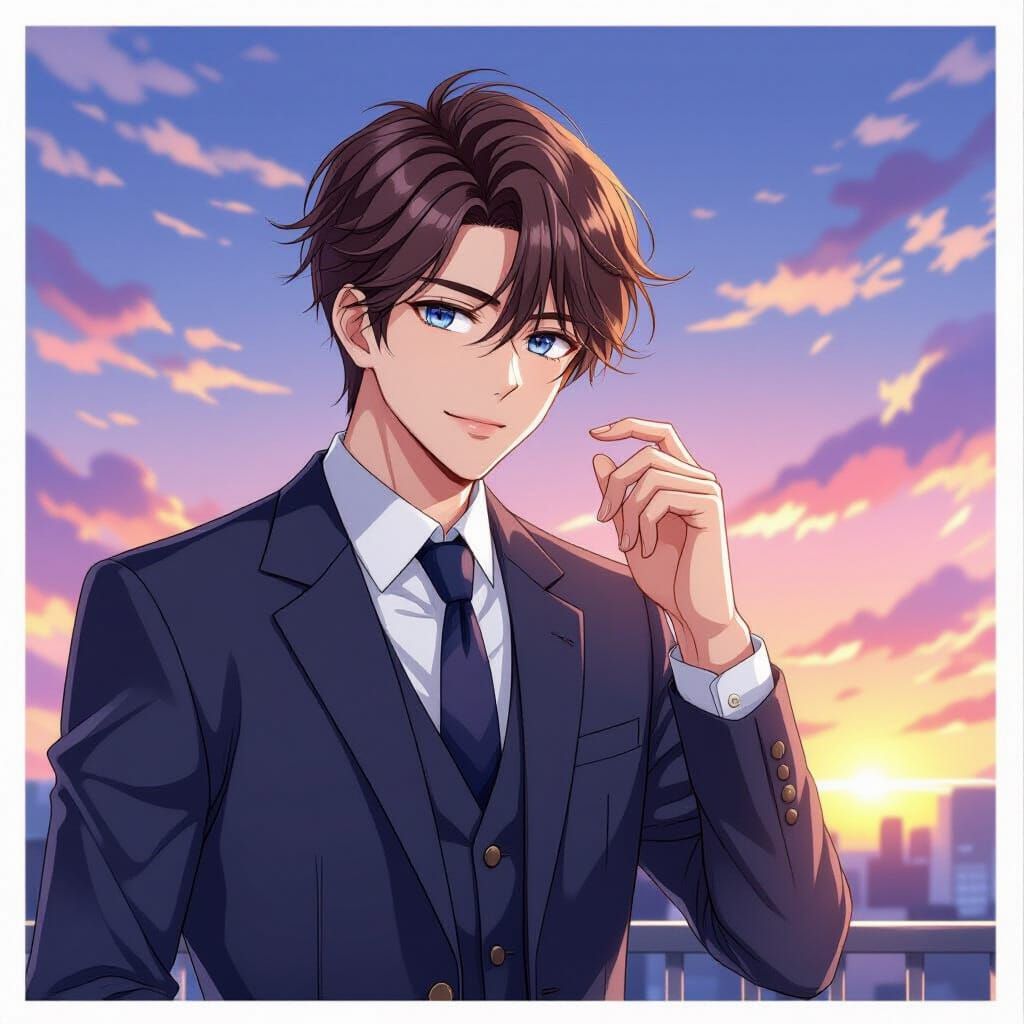 Male Idol Softens for Rookie Manager Anime Art