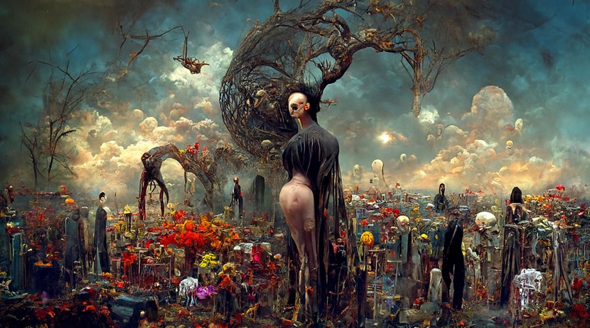 Dreamy Apotheosis in Dark Vivid Colors