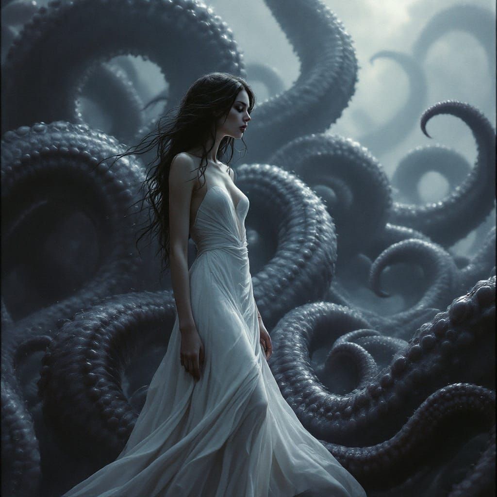 Ethereal Beauty Trapped in Lovecraftian Nightmare