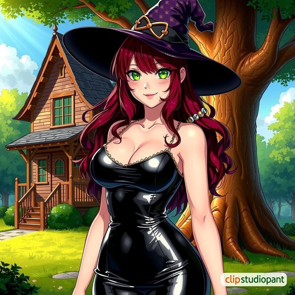 Anime Witch in Studio Trigger Style