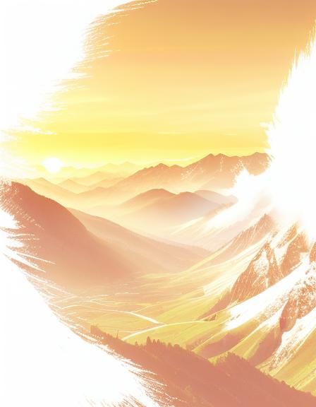 Majestic Sunrise Over the Mountains