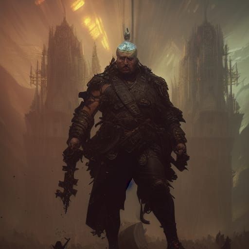 Lukashenko in Dark Fantasy Style, 8K Resolution