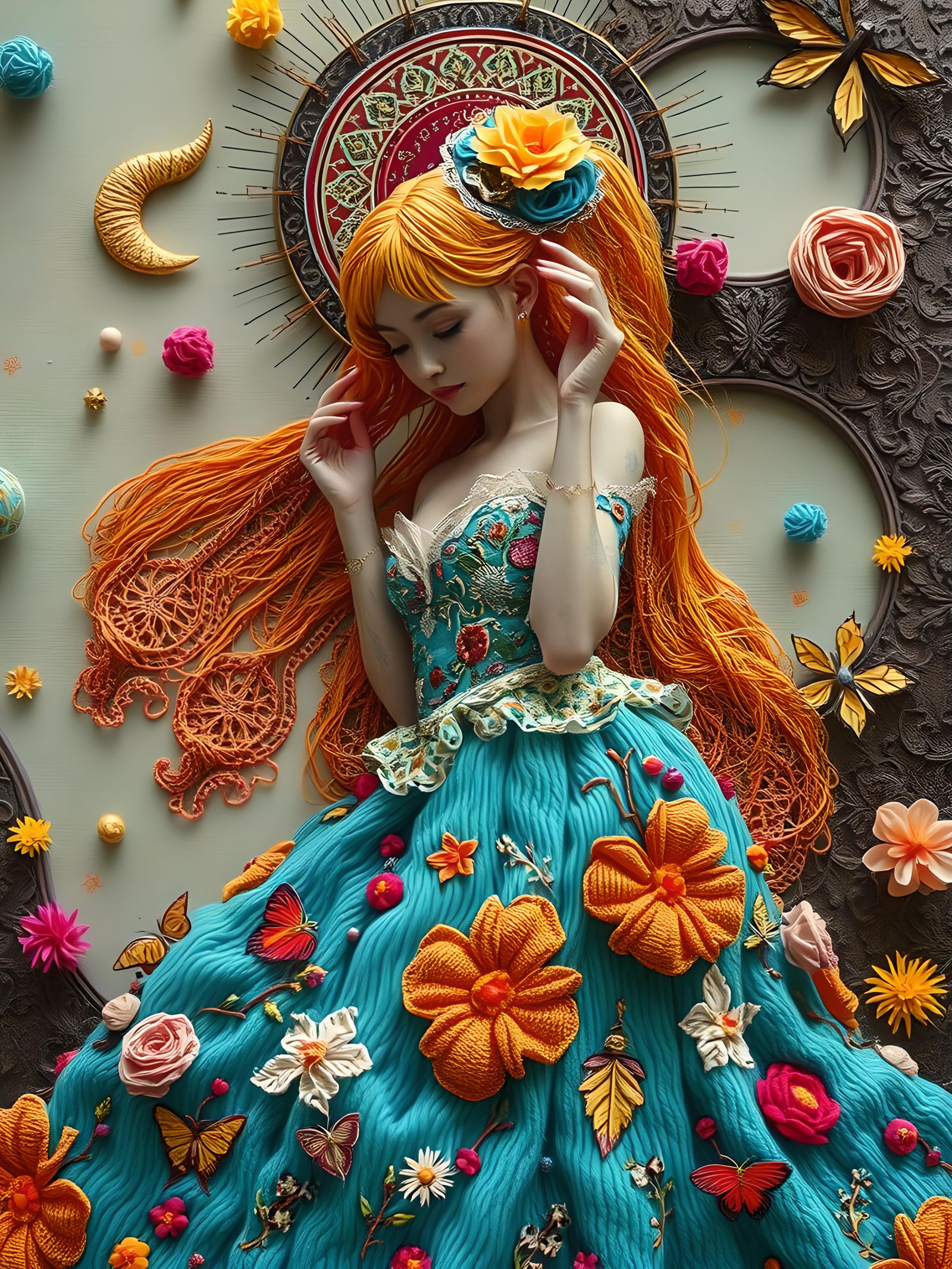 CURSED!! Every day leaving the tapestry to find her friends ...