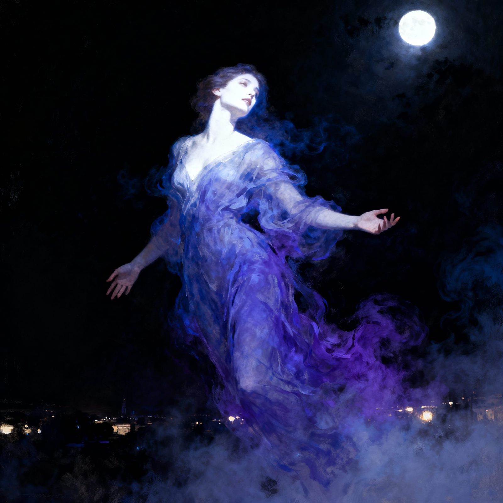 Fleeting Lover Mirage in Dramatic Romantic Style